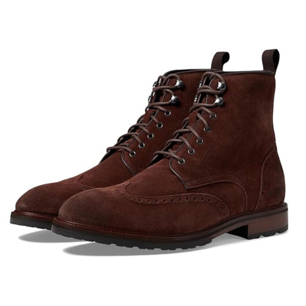 Cole Haan Men's Berkshire Wingtip Boots Madeira Suede Size Mens 11 - BRAND NEW